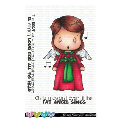 C.C. Designs Clear Stamps - Singing Angel Swissie